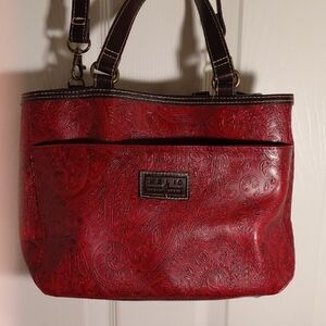 Relic Red Paisley Shoulder Bag